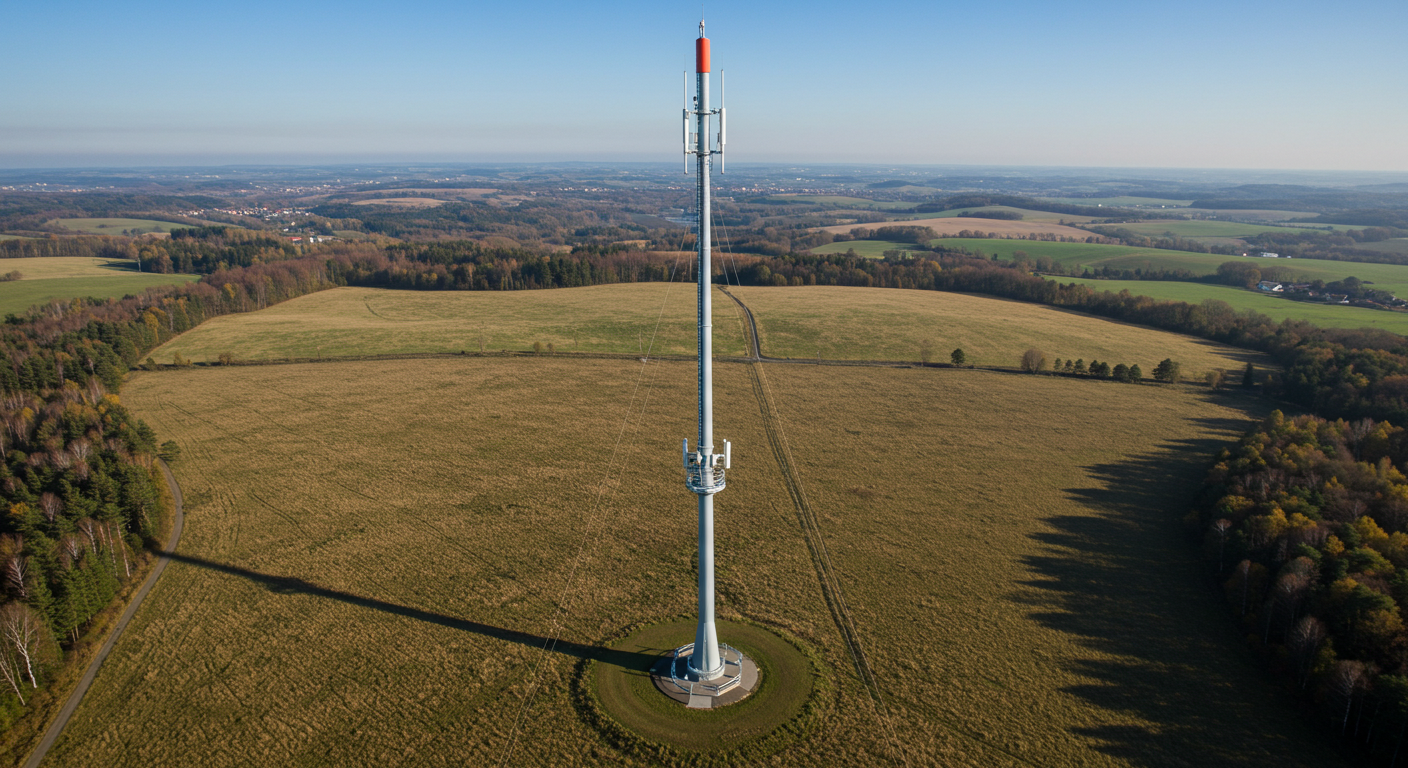 Lightweight monopole tower